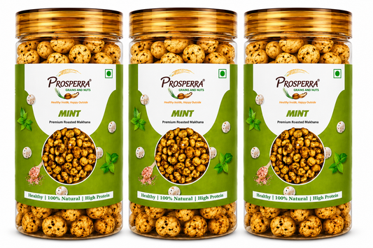 Mint Makhana Pack of 3 - Prosperra Grains & Nuts