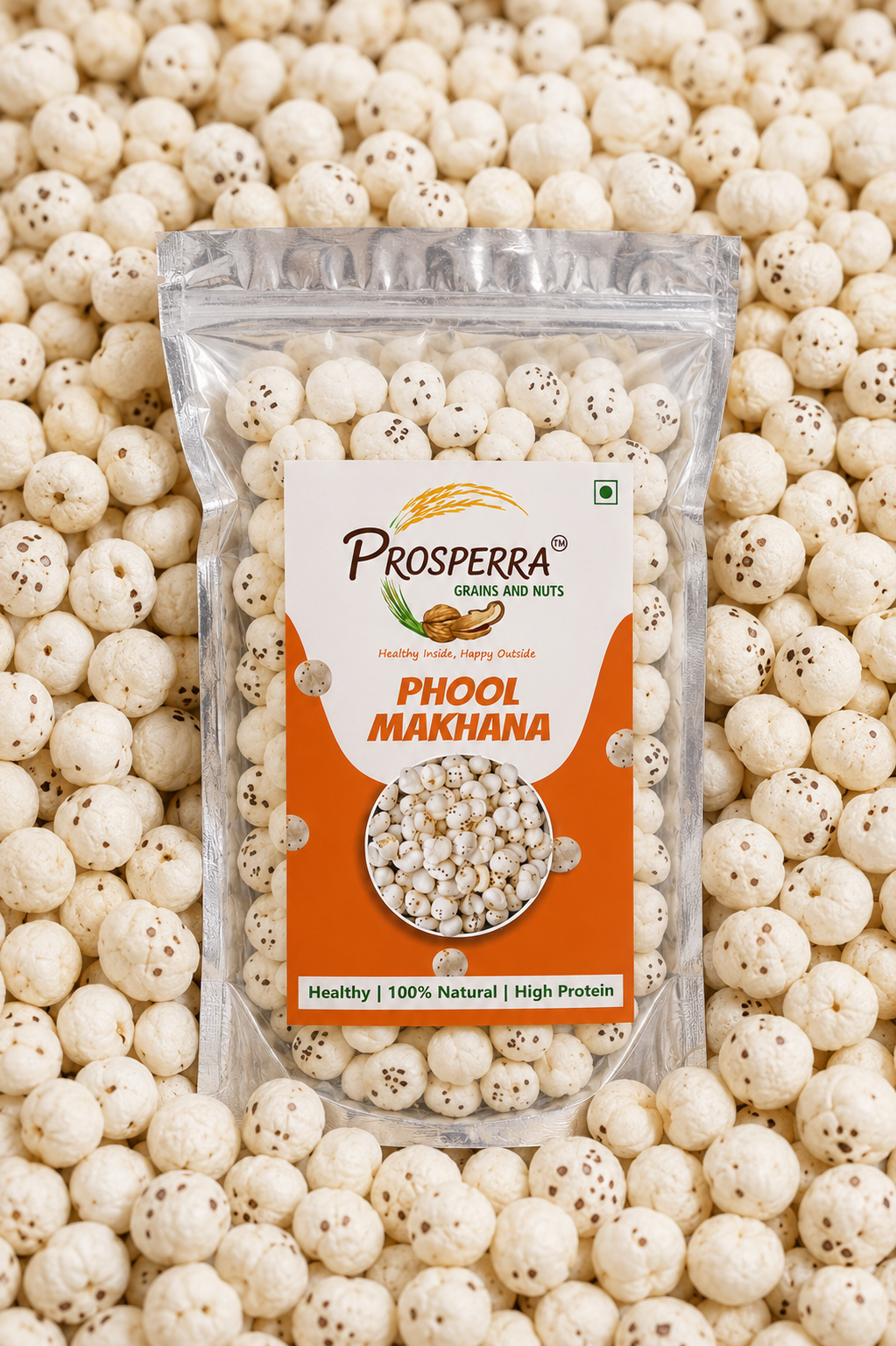 Plain Phool Makhana Pack of 3 - Prosperra Grains & Nuts