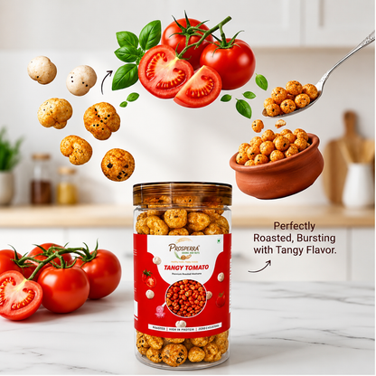 Tangy Tomato Makhana Pack of 3 - Prosperra Grains & Nuts