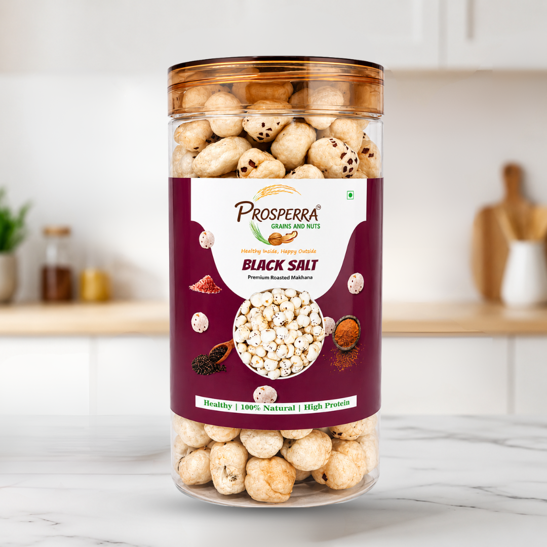 Black Salt Makhana Pack of 3 | Prosperra Grains & Nuts