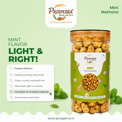 Mint Makhana Pack of 3 - Prosperra Grains & Nuts