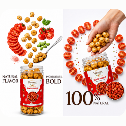 Tangy Tomato Makhana Pack of 3 - Prosperra Grains & Nuts