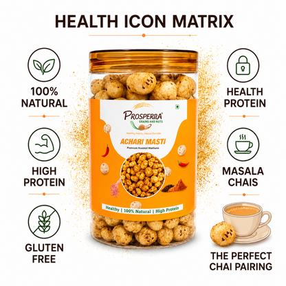Buy Achari Masti Makhana Pack of 3 Online | Prosperra Grains & Nuts