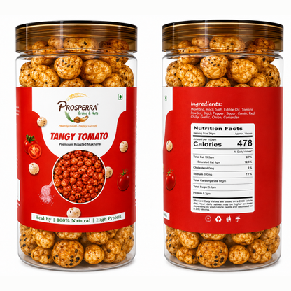 Tangy Tomato Makhana Pack of 3 - Prosperra Grains & Nuts