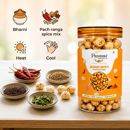 Buy Achari Masti Makhana Pack of 3 Online | Prosperra Grains & Nuts