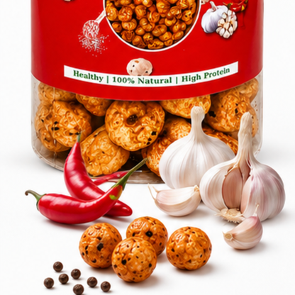 Chilli Garlic Makhana Pack of 3 - Prosperra Grains & Nuts