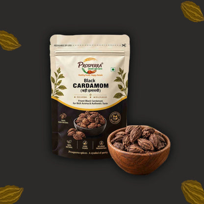 Premium Black Cardamom (Badi Elaichi) – Aromatic Indian Spice