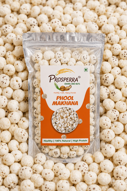 Plain Phool Makhana Pack of 3 - Prosperra Grains & Nuts