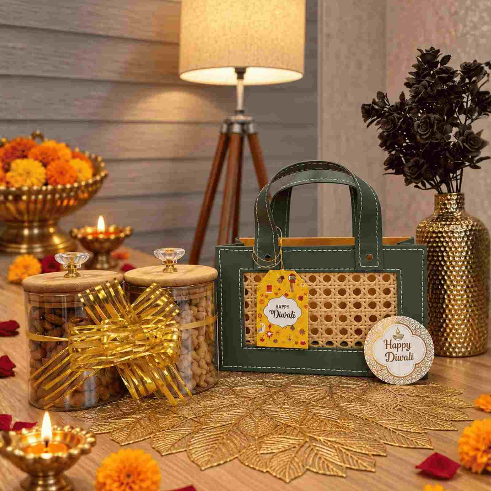 Prosperra Premium Diwali Hamper – Almonds & Cashews | Diwali Gift Box
