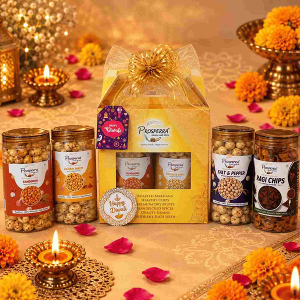 Diwali Gift Hamper | Tandoori, Achari, Peri Peri, Cream & Onion Makhana