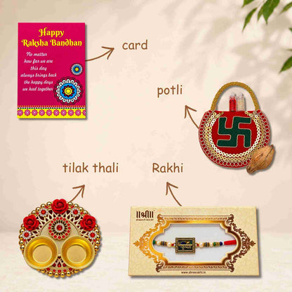 Prosperra Rakhi Hamper for Brother – Premium Dry Fruits & Snacks Gift Hamper | Raksha Bandhan Gift for Brother