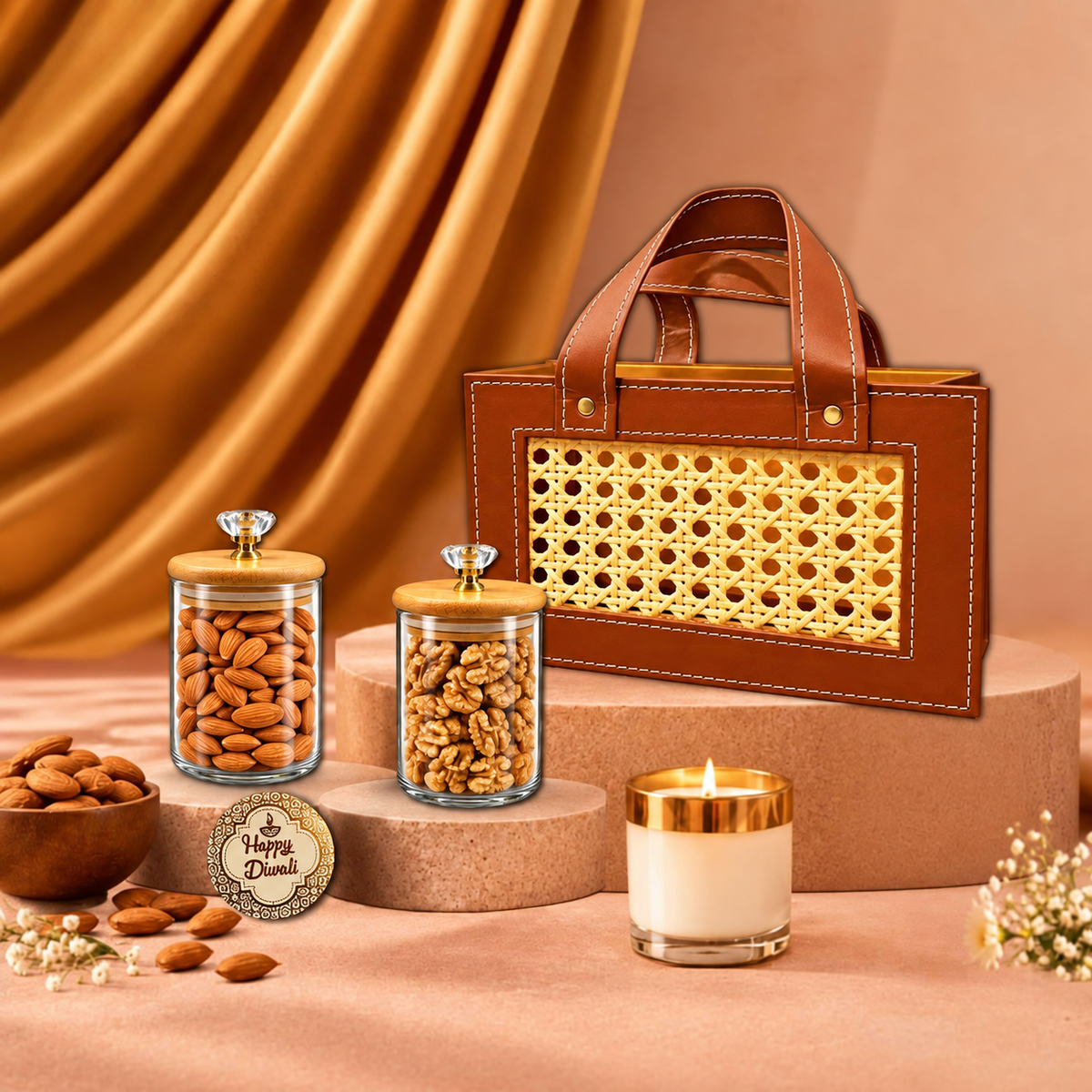 Diwali Gift Hamper | Almonds & Wallnuts Dry Fruit Gift Set