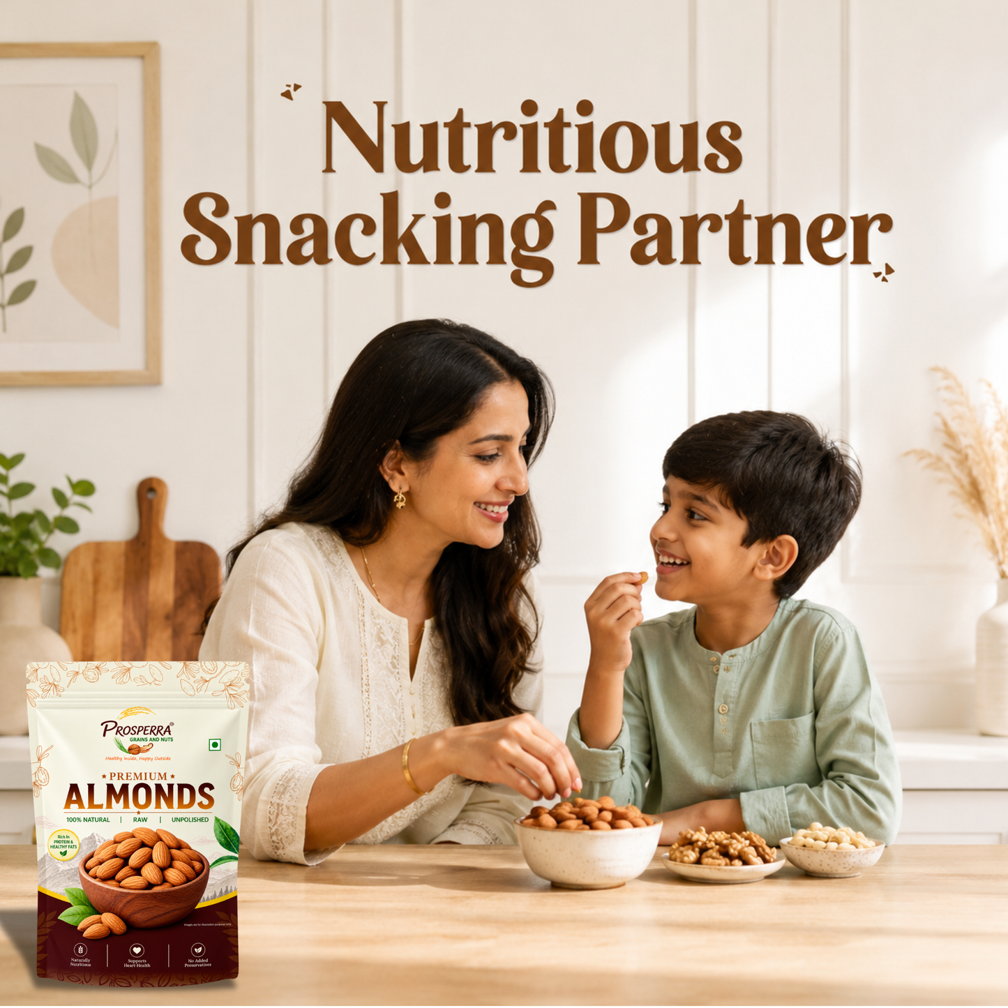 Prosperra Premium Almonds – Raw, Unpolished & 100% Natural Almonds