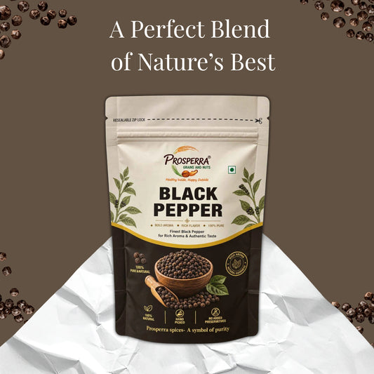 Premium Black Pepper (Kali Mirch) – Whole Aromatic Spice
