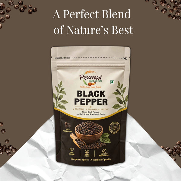 Premium Black Pepper (Kali Mirch) – Whole Aromatic Spice