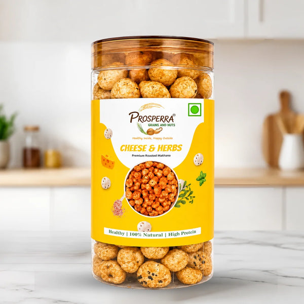 Cheese & Herbs Makhana Pack of 3 - Prosperra Grains & Nuts