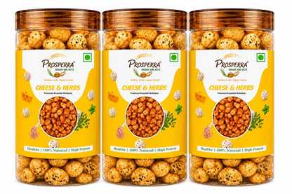 Cheese & Herbs Makhana Pack of 3 - Prosperra Grains & Nuts