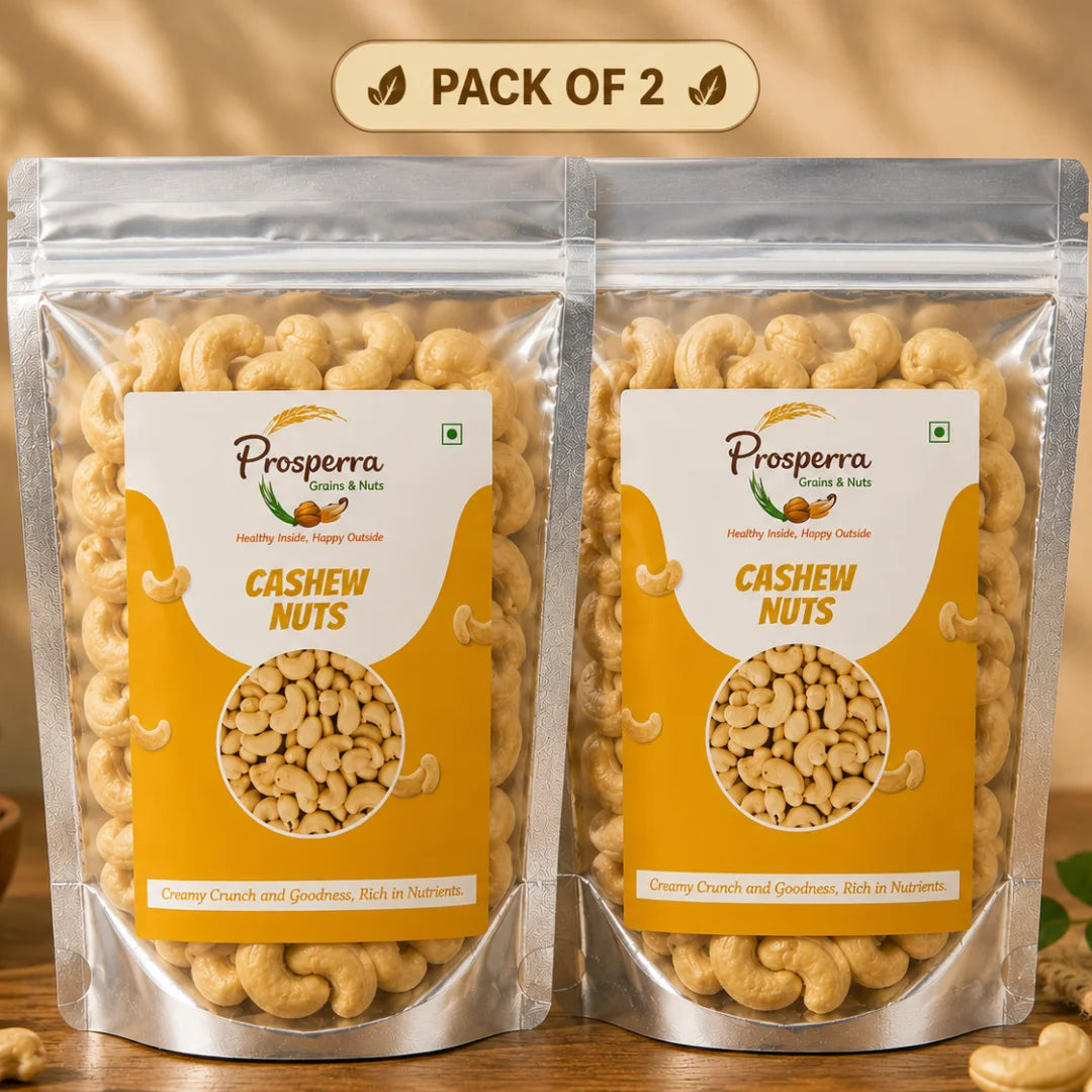 Premium Cashew Nuts Pack of 2 - Prosperra Grains & Nuts