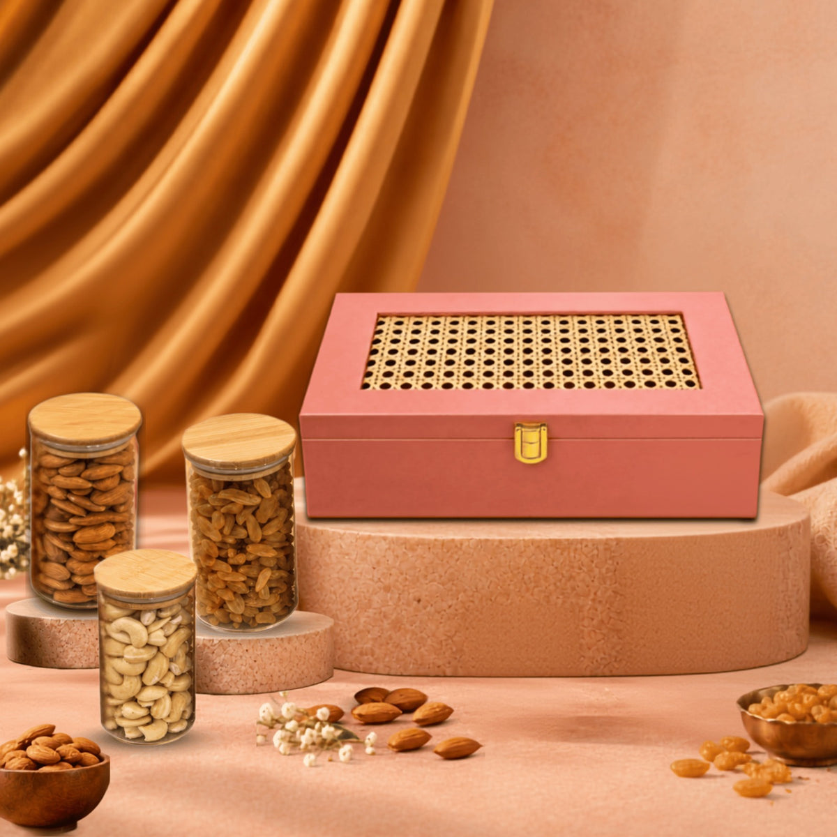 Prosperra Premium Dry Fruit Diwali Gift Hamper | Almonds, Cashews & Raisins