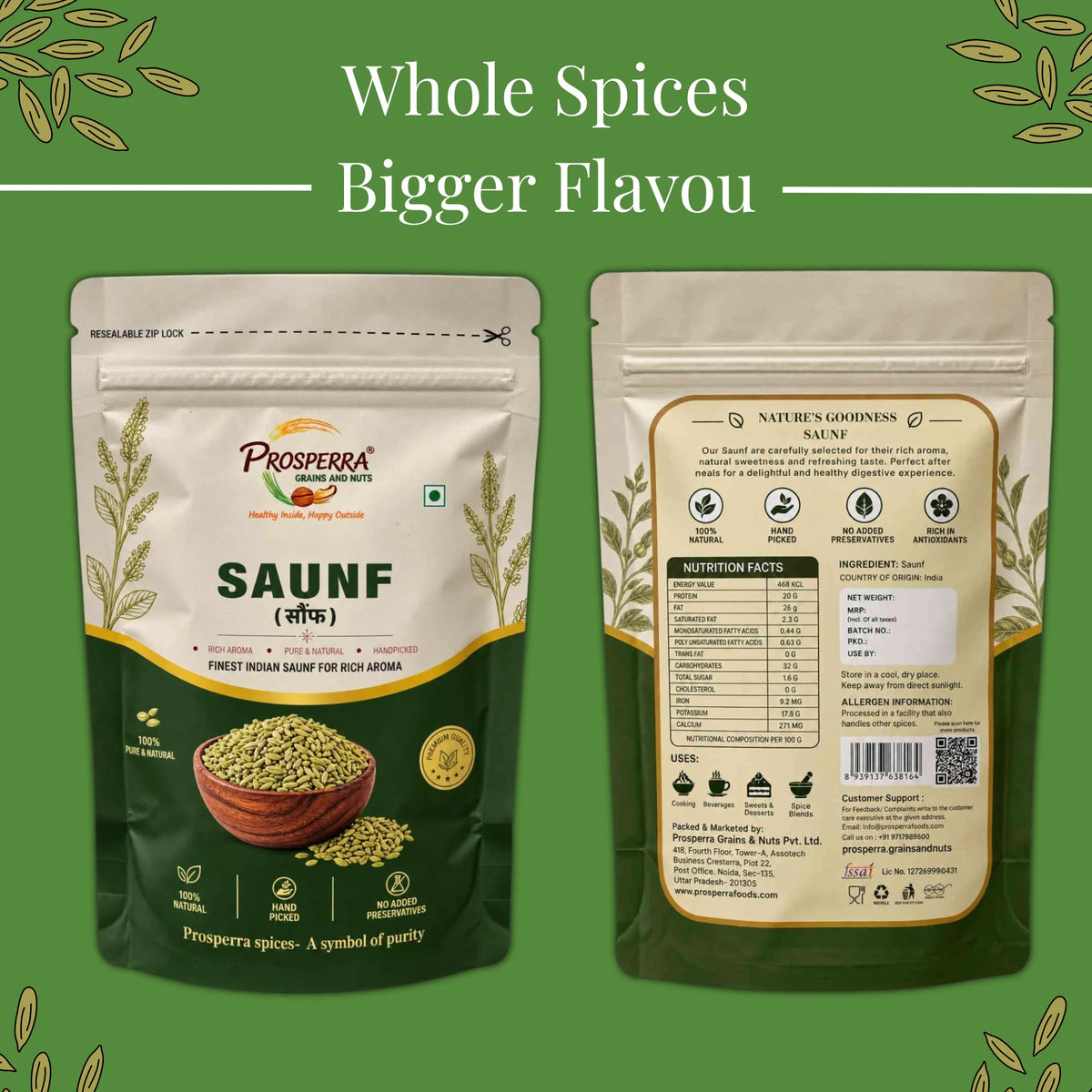 Saunf (Fennel Seeds) – Premium Aromatic Spice