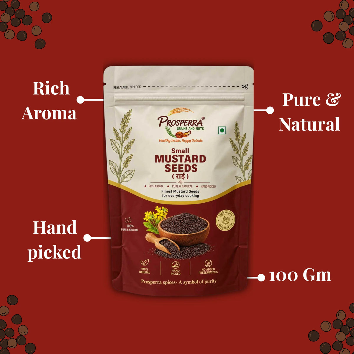Small Mustard Seeds – Premium Whole Mustard Spice