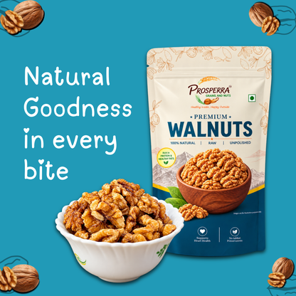 Prosperra Premium Walnuts (Akhrot) – 100% Natural, Raw & Unpolished Walnuts | Rich in Protein & Healthy Fats
