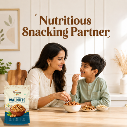 Prosperra Premium Walnuts (Akhrot) – 100% Natural, Raw & Unpolished Walnuts | Rich in Protein & Healthy Fats