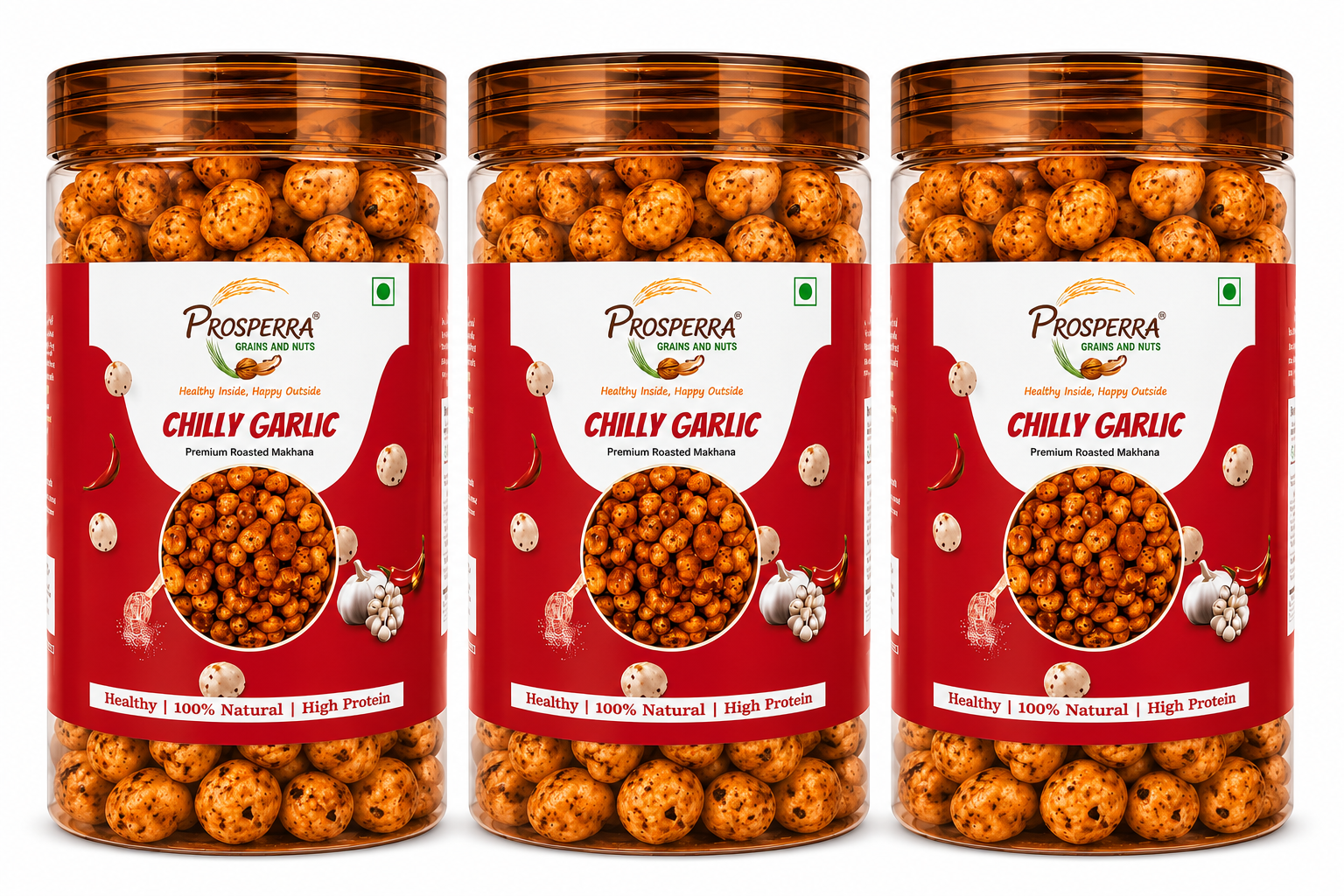 Chilli Garlic Makhana Pack of 3