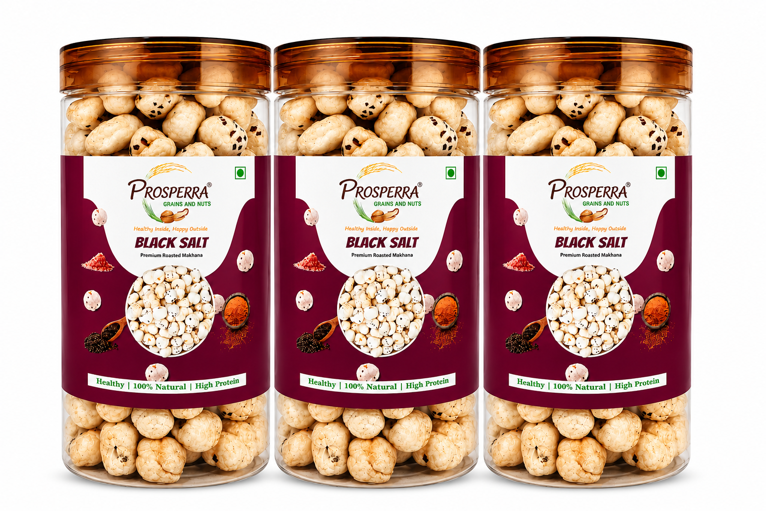 Black Salt Makhana Pack of 3